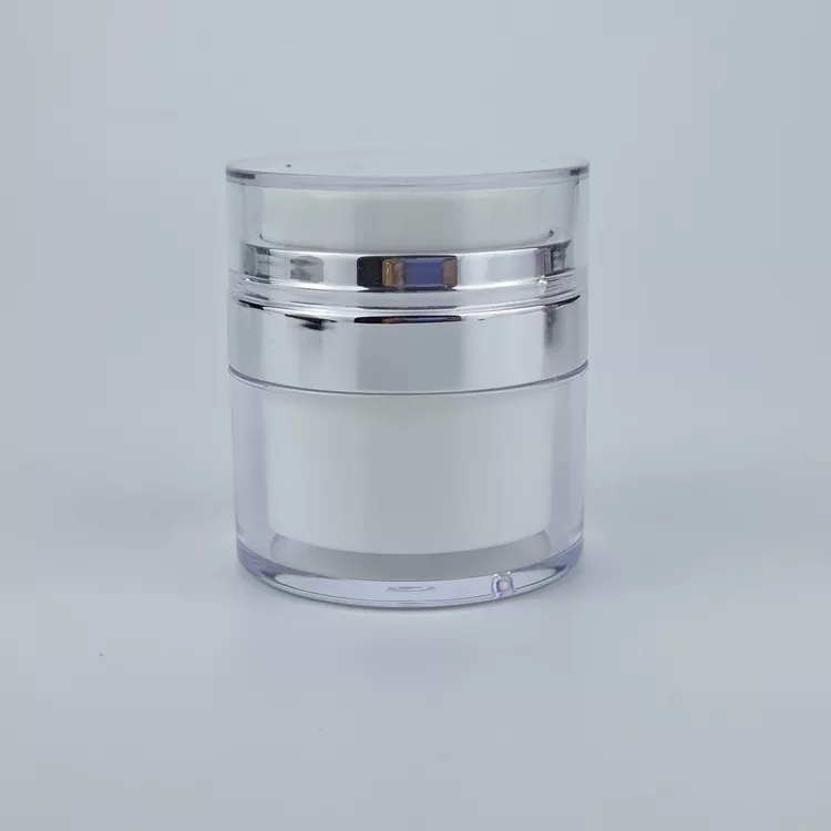 Cosmetic packaging airless pump cream jars