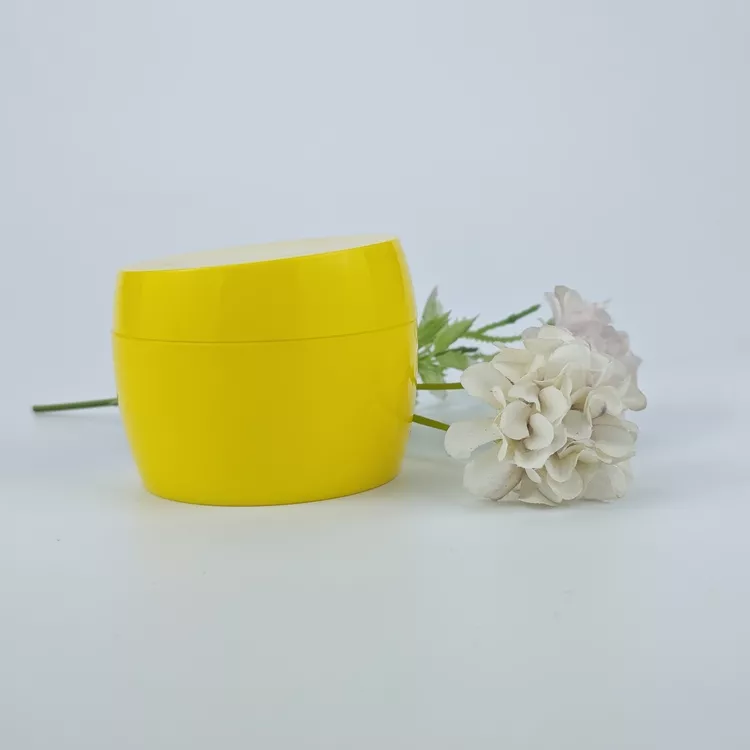 Plastic cosmetics containers jars