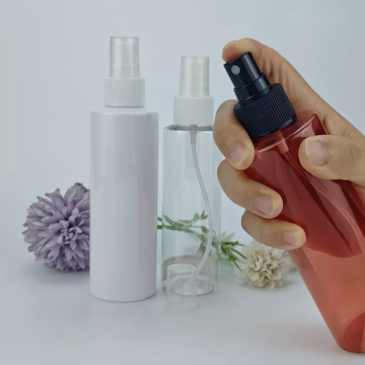 Different size cosmetics bottle with mist sprayer pump