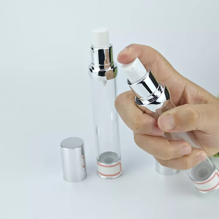 Cosmetic bottle with airless pump
