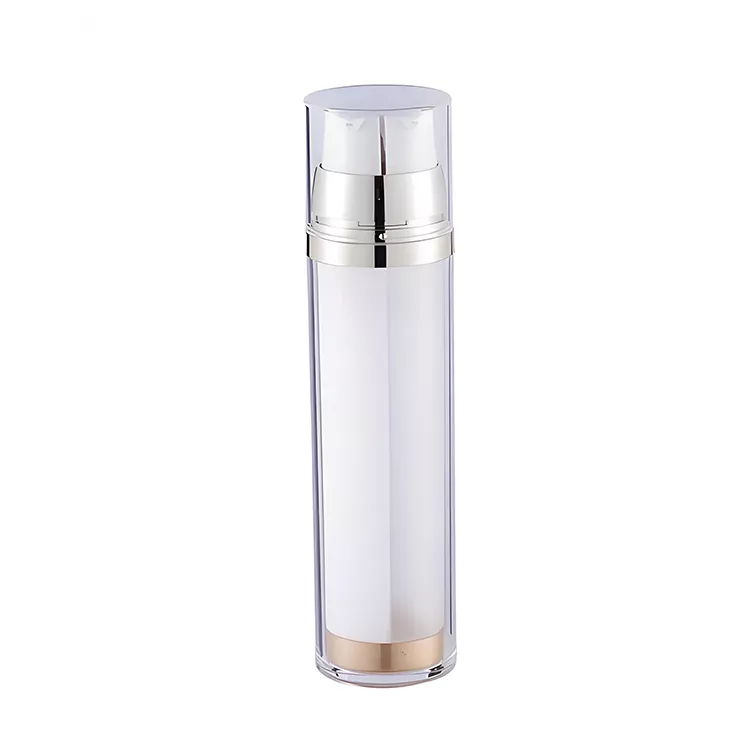 Cosmetics double chamber bottles