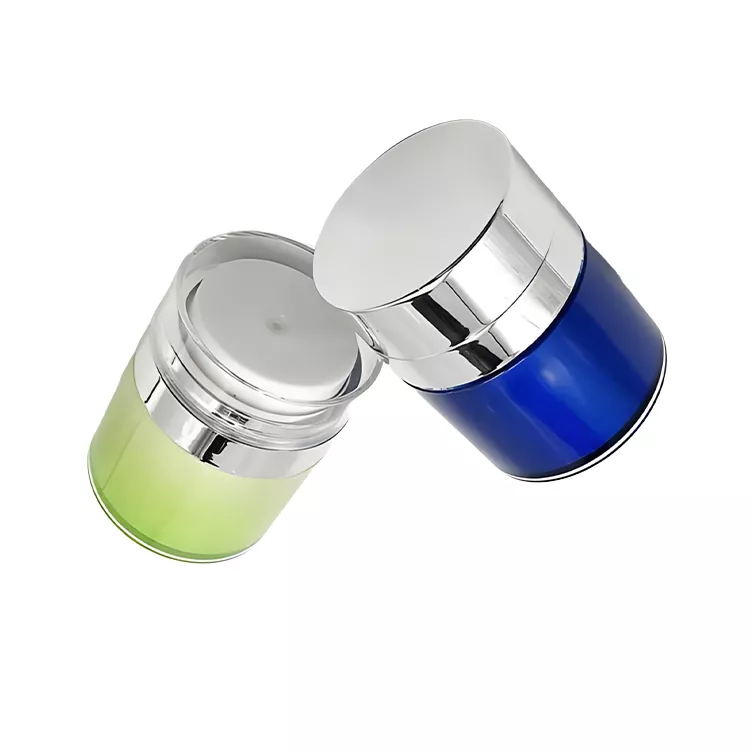 Airless pump cosmetic jars