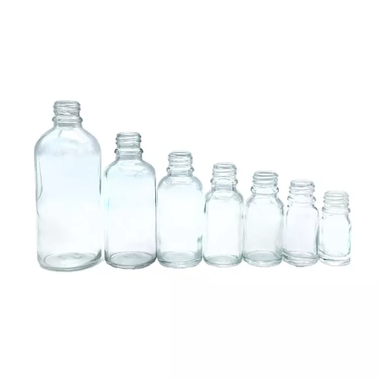 Transparent essential oil bottle manufacturer suppliers