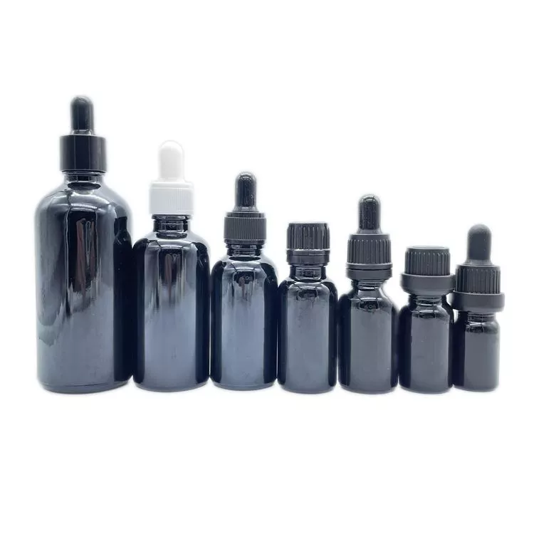 Black essential oil bottle bulk manufacturer
