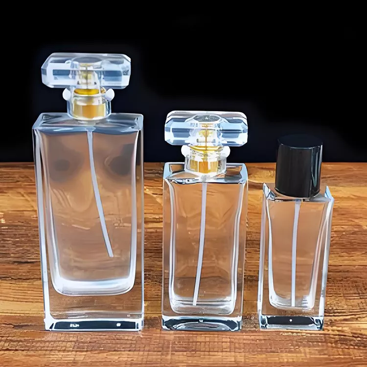 Men glass perfume bottle