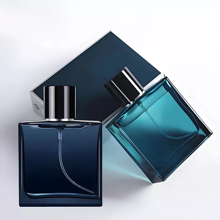 Luxury glass perfume bottle