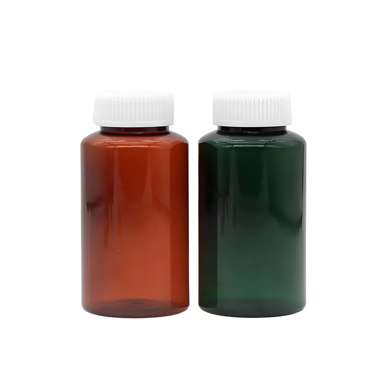 Wide-mouth medicine pharmacy glass bottle
