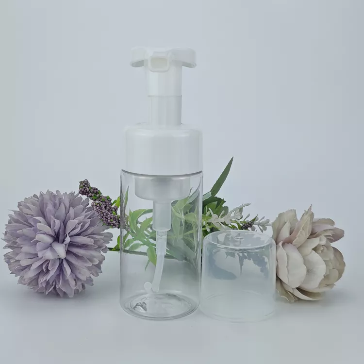 Cosmetics facial cleanser foam pump bottle