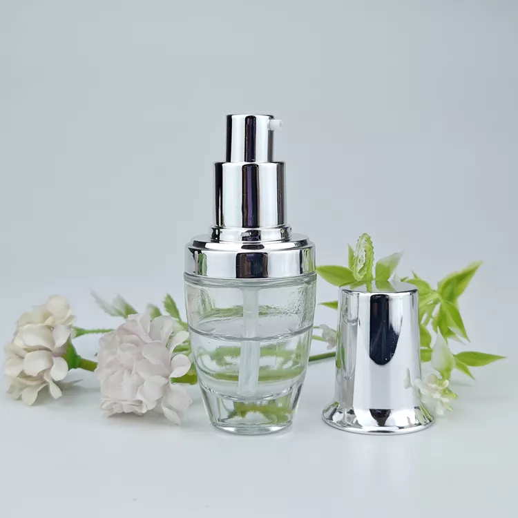 Glass cosmetic bottle for essence serum