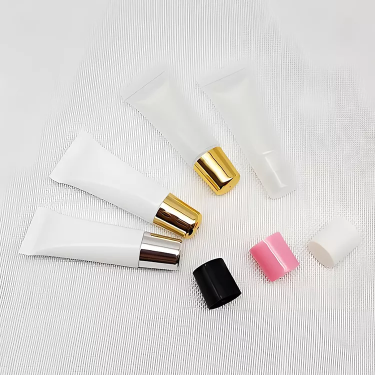 Custom white cosmetic tubes