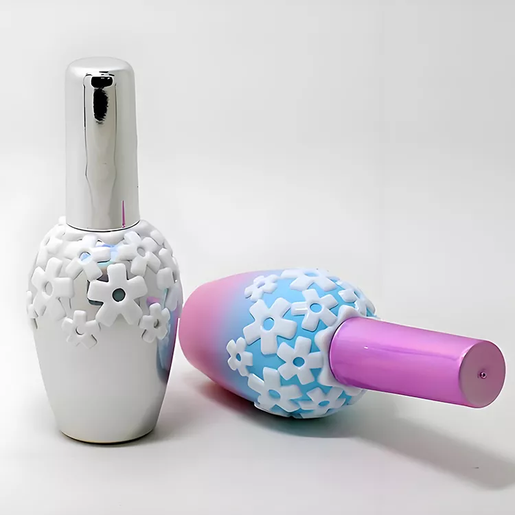 Custom bottles of nail polish storage