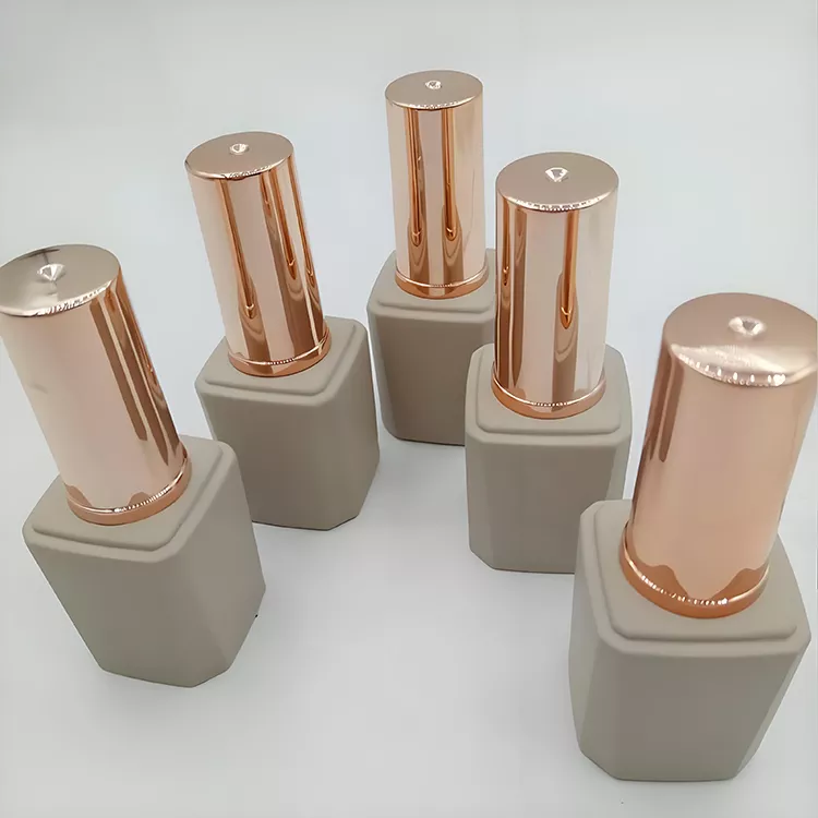 Nail polish bottle with brush
