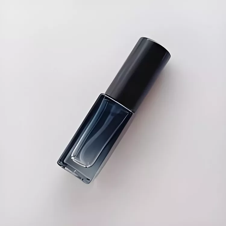 Empty glass cosmetics bottle