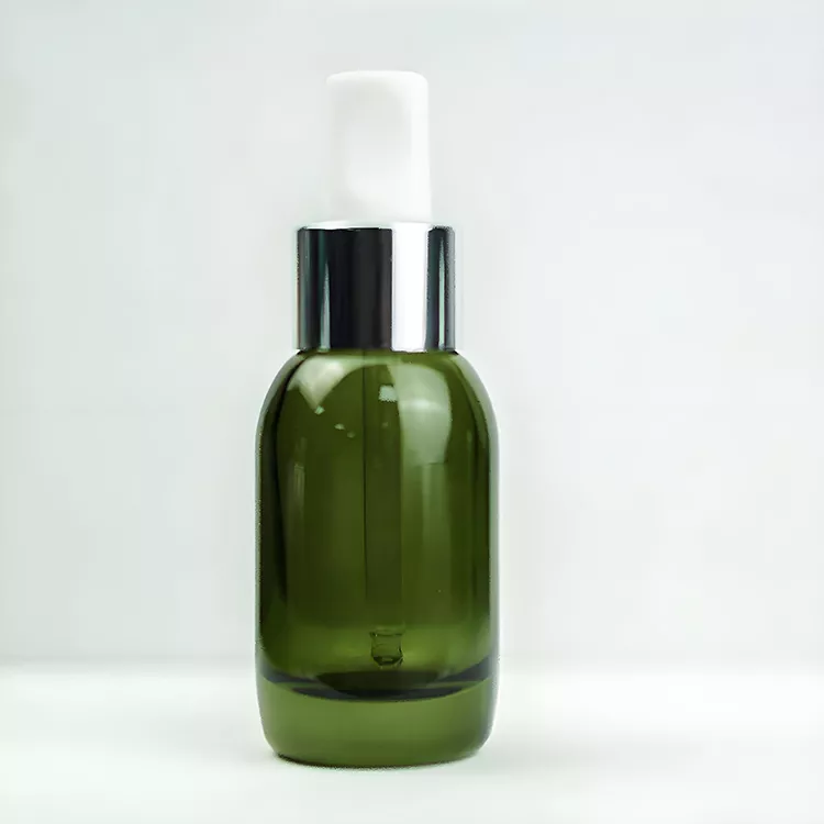 Luxury Cosmetics bottle with dropper cap
