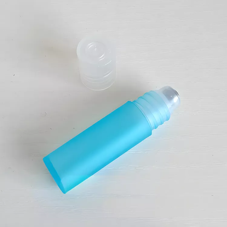 Glass roll on bottle for perfumes