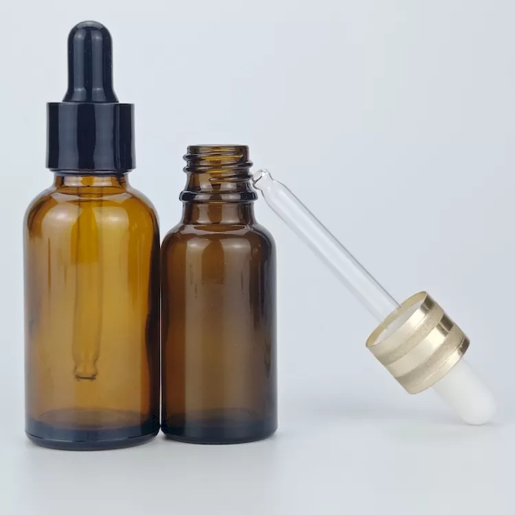 5ml brown glass essential oil bottle