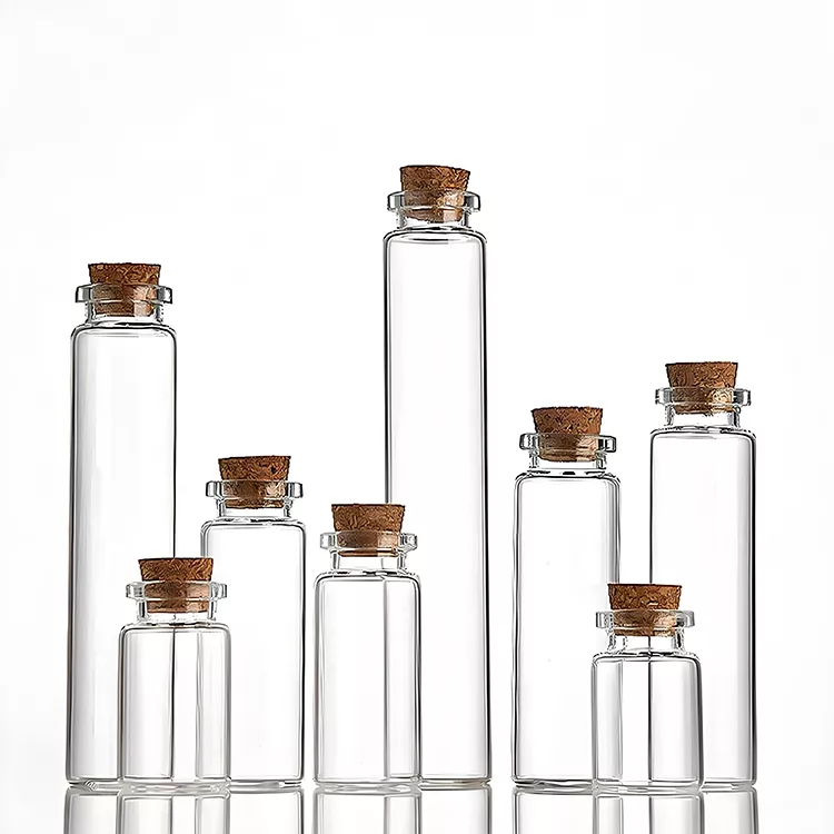 Mini size glass bottle glass vial cillin bottle with plug